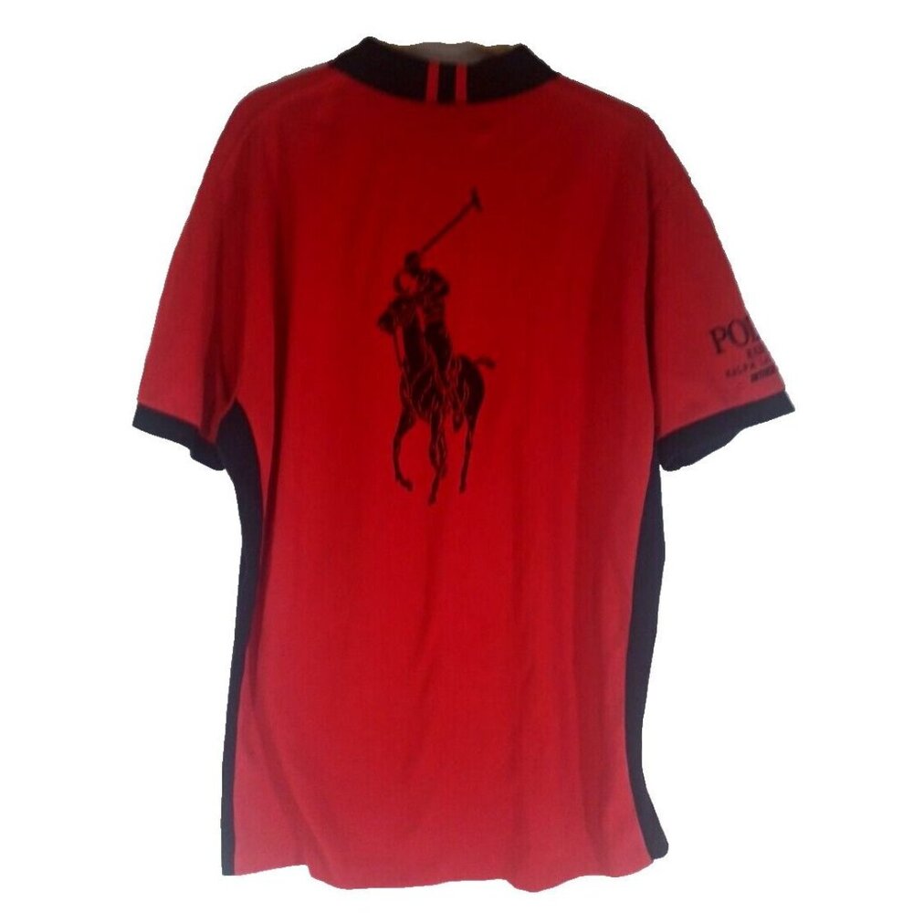 Polo Ralph Lauren Short Sleeve GIANT Graphic Logo On Back Of Shirt Large…